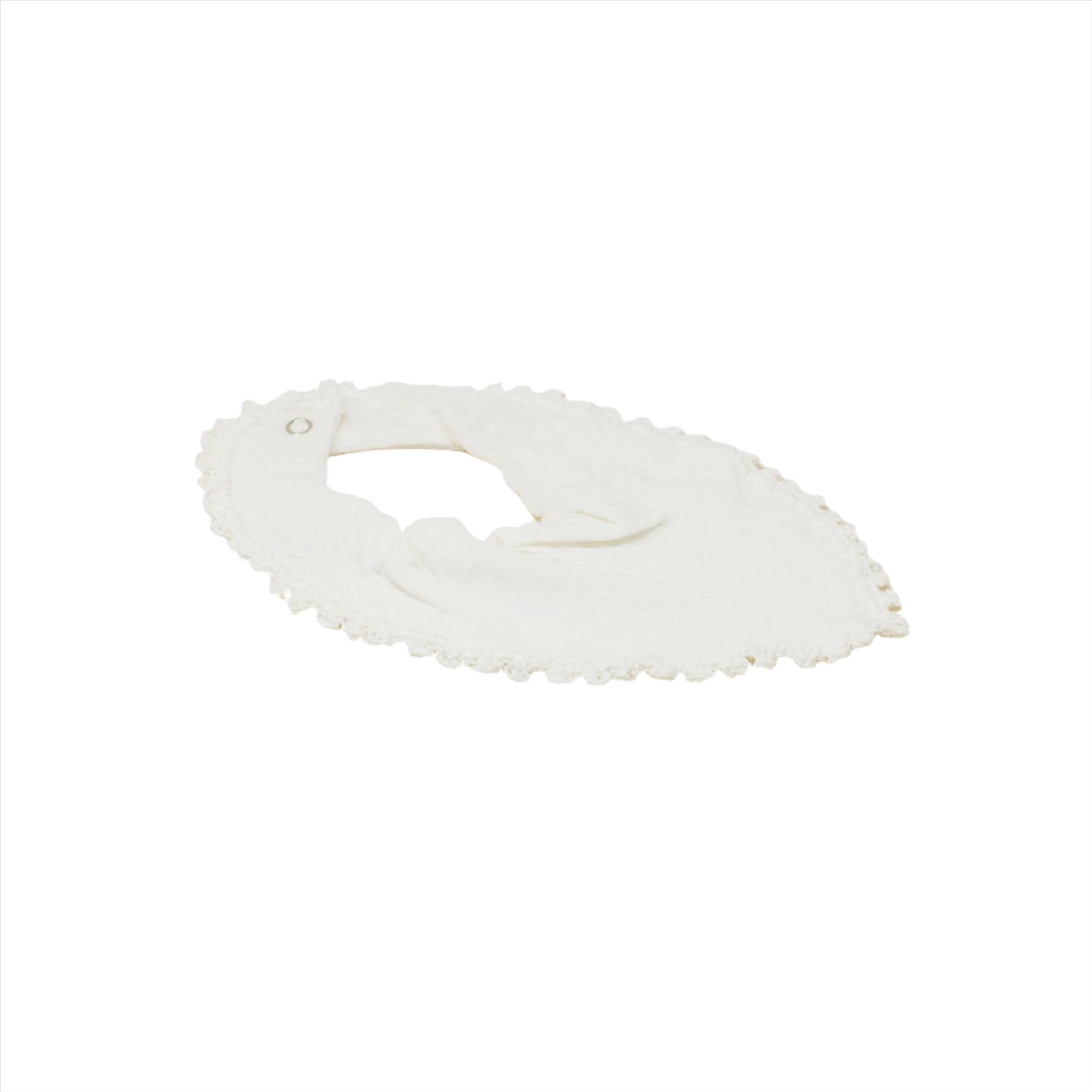 Yaarn White Muslin Bib