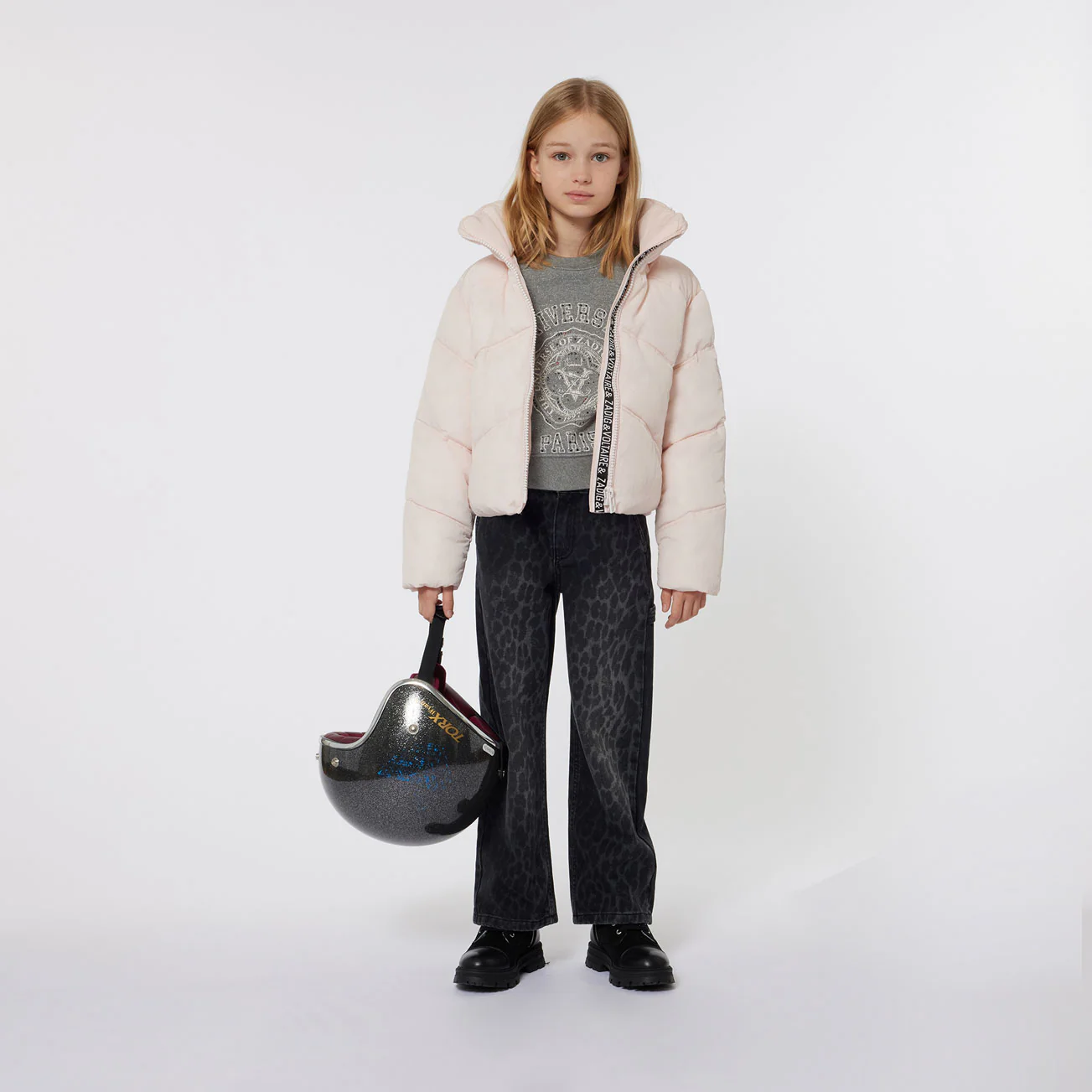 Zadig and Voltaire Grey University Sweatshirt - Image 3