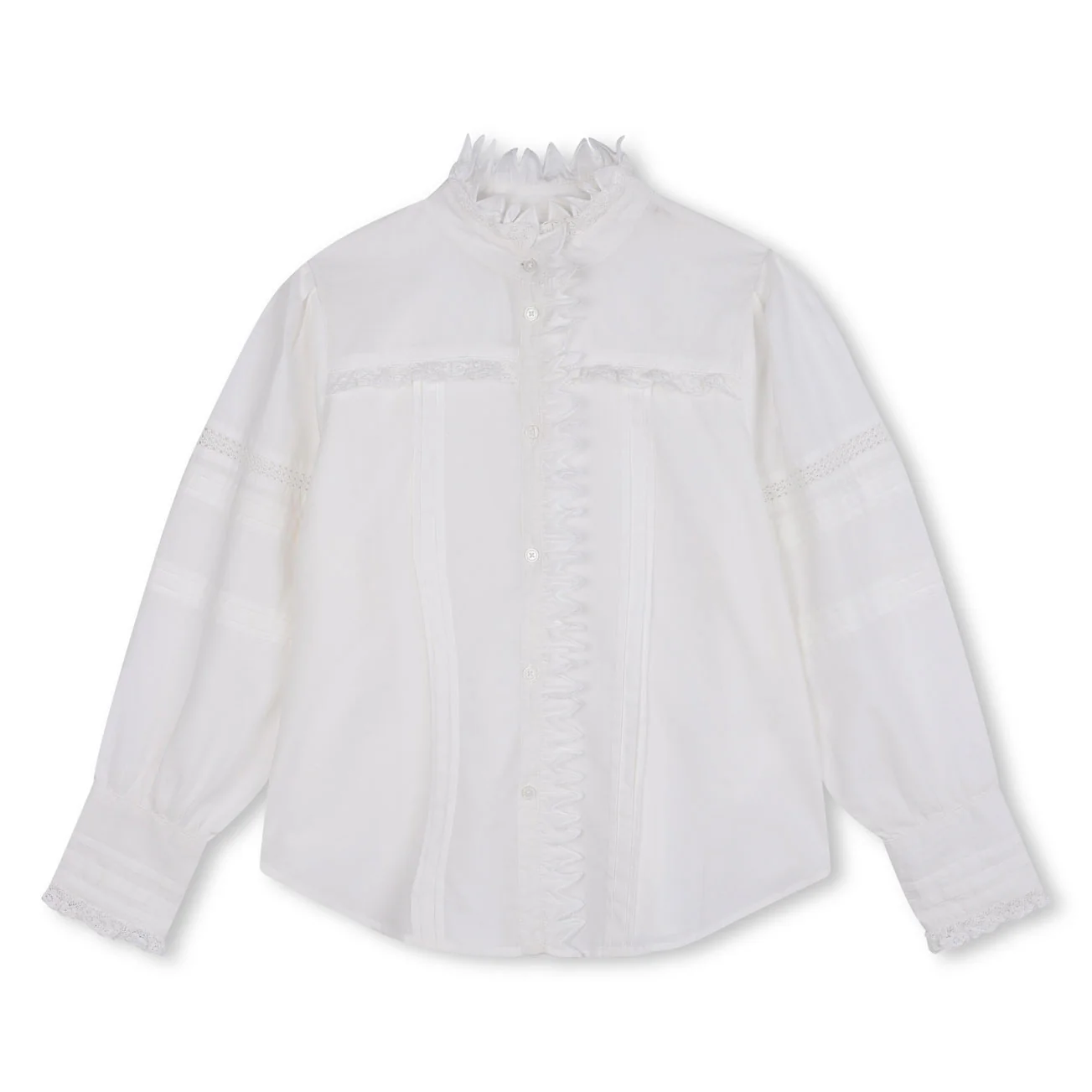 Zadig and Voltaire White Lace Blouse