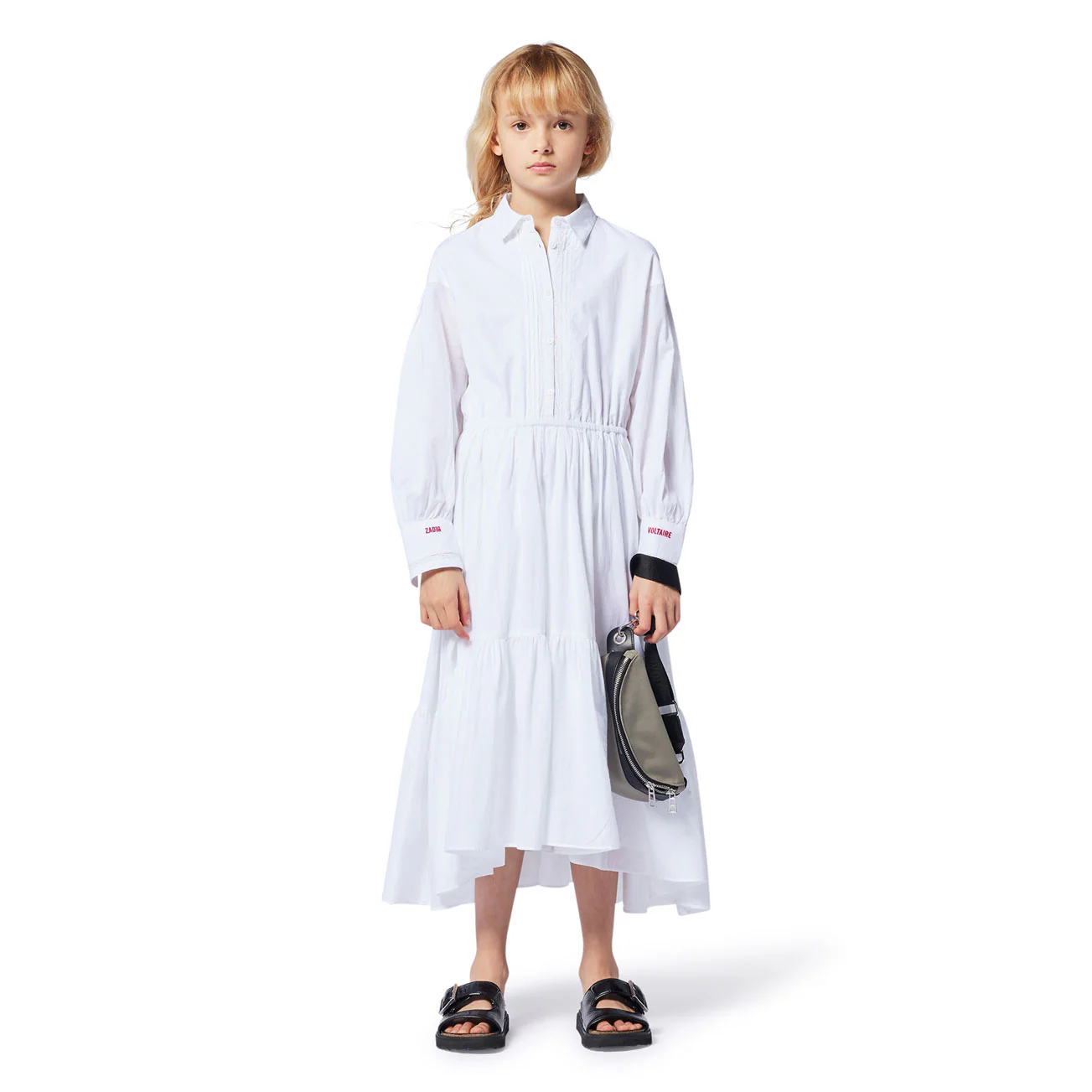 Zadig and Voltaire White Long Sleeves Shirt Dress - Image 2